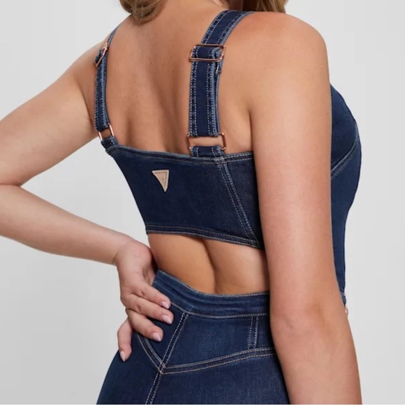 Guess Jean Jumpsuit - Picture 2 of 7